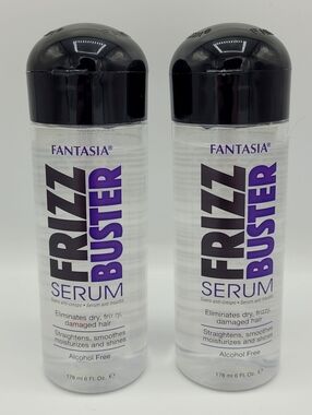Fantasia Frizz Buster Humidity Resistant Moisturizing Hair Serum, 6 fl oz. 2 pk